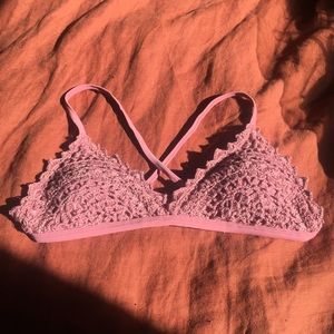 Crochet bikini top